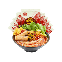 【밸류 팩】Hot & Spicy Luo Si Fen 달팽이 쌀국수 - 10개* 11.11oz