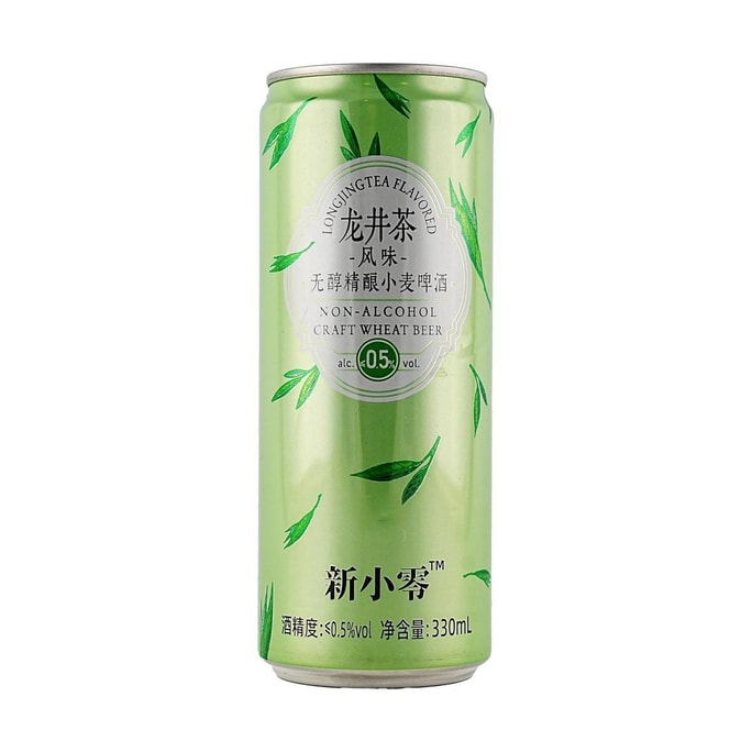 新零 龙井茶风味无醇精酿小麦啤酒 330ml【茶韵幽香 清爽顺滑】【无醇0脂肪】
