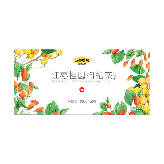 WUGUMOFANG Chinese Jujube Longan Wolfberry Tea 180g