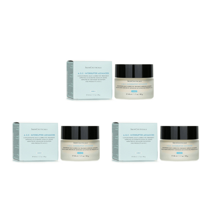 【香港直邮】美国 SKINCEUTICALS 修丽可 AGE面霜15ml×3支 杜克紧致塑颜精华霜 45ml 30%玻色因 抗糖化抗老 淡化细纹
