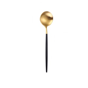 304 Stainless Steel Spoon Black+gold