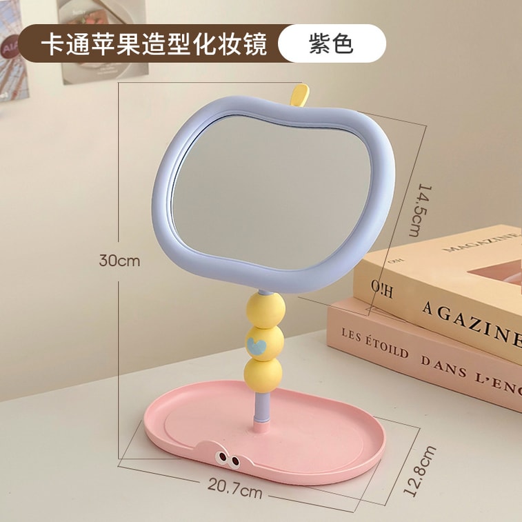 FaSoLa Life 可旋轉美妝鏡 紫色/件 梳妝台化妝鏡 高清化妝 5