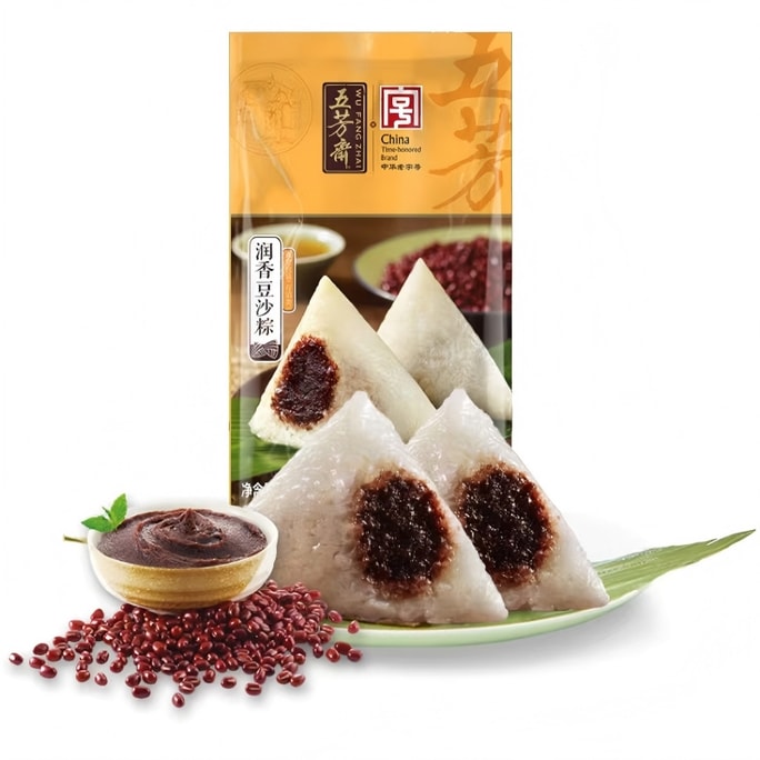 Moist Red Bean Zongzi Authentic Jiaxing Specialty200g