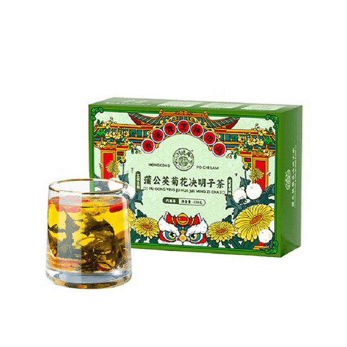 Dandelion Chrysanthemum Cassia Seed Herbal Tea Bag Clearing Heat and Reducing Fire Qinggan Mingmu 120g/box