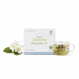 茶颜悦色 有机茉莉味绿茶 20枚入40g【USDA认证】【20枚超值装】清香茉莉绿茶 冷热双泡习惯茶 中式花香绿茶 居家办公下午茶便携冲泡茶饮 独立包装茶包 送礼推荐