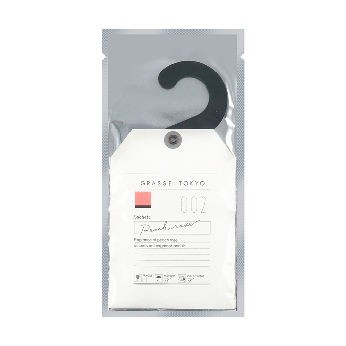 Deodorizing Hanging Freshener for Cars & Closets Peach Rose-Scented