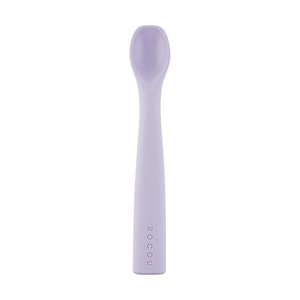 Silicone Baby Spoon Feeding Spoon Blossom Purple