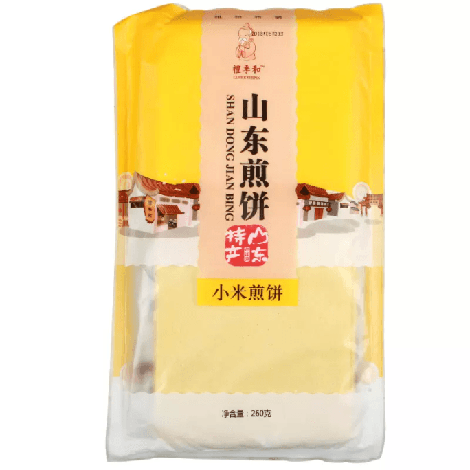Li Ji And ShanDong Local Specialty Pancakes Open The Bag And Ready-To-Eat Pancakes Are Handmade With 260g 