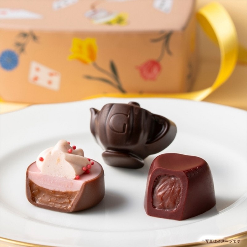 【日本直邮】 比利时 GODIVA 日本  2026年情人节 期间限定 爱丽丝下午茶系列 高级精选巧克力礼盒 6粒装