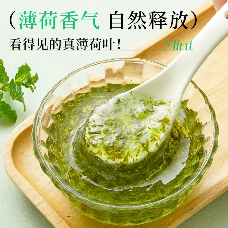 Flower Mint Flavored Syrup, Fruit Syrup, Milk Green Tea, Coffee, Milk Tea, Cake, Cocktail, Mojito, Sparkling Water 250g*1 Bottle 4