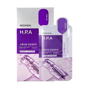 더마 앰플 마스크팩, HPA, 10매/박스 - HPA 리포솜, 부드러운 필링, 모공 수축