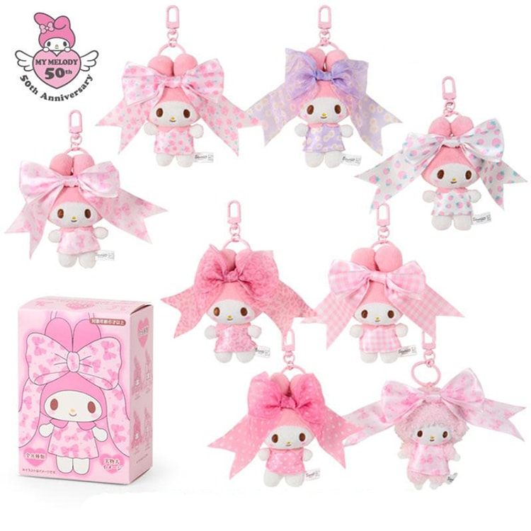Birthday Limited Bow Series Plush Pendant [My Melody 50th