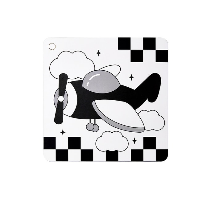 【中国直邮】  十月结晶 黑白卡片婴儿早教卡闪卡新生儿宝宝追视卡启蒙早教玩具 18张/套