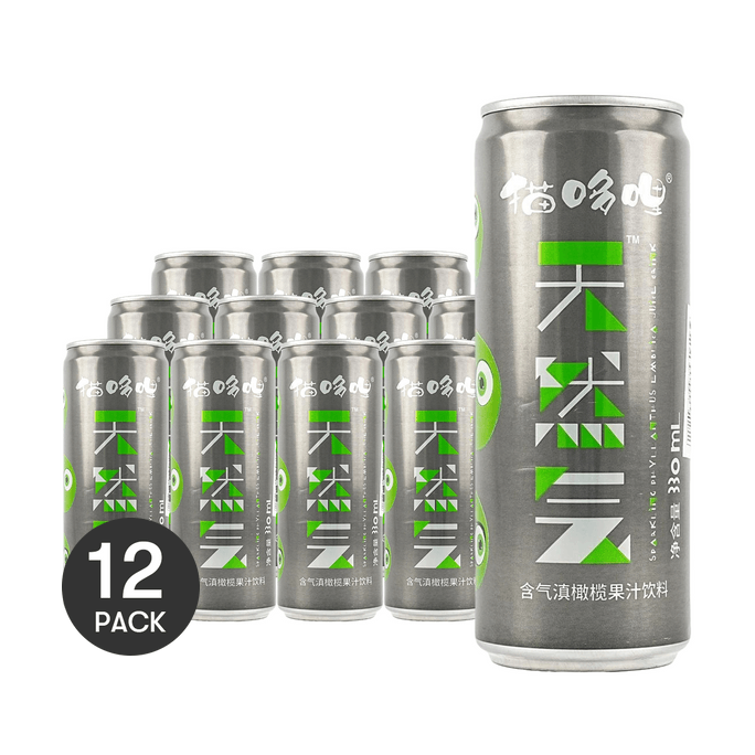 Natural Gas Carbonated Olive Juice, 11.6 fl oz*12【12 Packs】