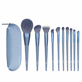 [중국 직배송] 메이스코 10종 스카이 블루 메이크업 브러쉬 세트 - 초보자용 아이섀도우 브러쉬, 스티칭 브러쉬, 부드러운 모, 휴대하기 편리한 메이크업 도구 *1개