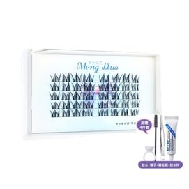 Girl Group Comic Segmented False Eyelashes Free Glue Set