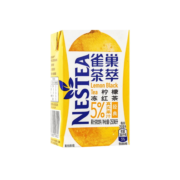 雀巢茶萃 柠檬冻红茶 250ml