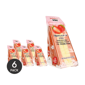 Sandwich Cake Strawberry Flavor 3.53oz *6 packs【Breakfast & Afternoon Tea Snack】