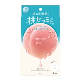 일본 BCL 복숭아유산균 마스크 4매
