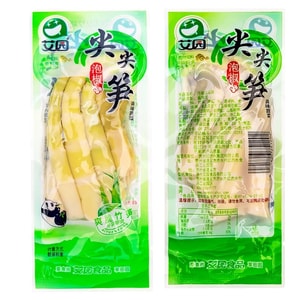 【中国直送】愛源 漬物唐辛子クリスピーたけの​​こ、そのまま食べられる先端たけのこ＋すすったたけのこ細切り、500g×1パック