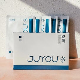 JUYOU绽妍 皮肤修护敷料 白绽妍 医用级复配透明质酸钠面膜 痤疮皮炎湿疹光电医美修复 5片【械字号】敏感肌专用