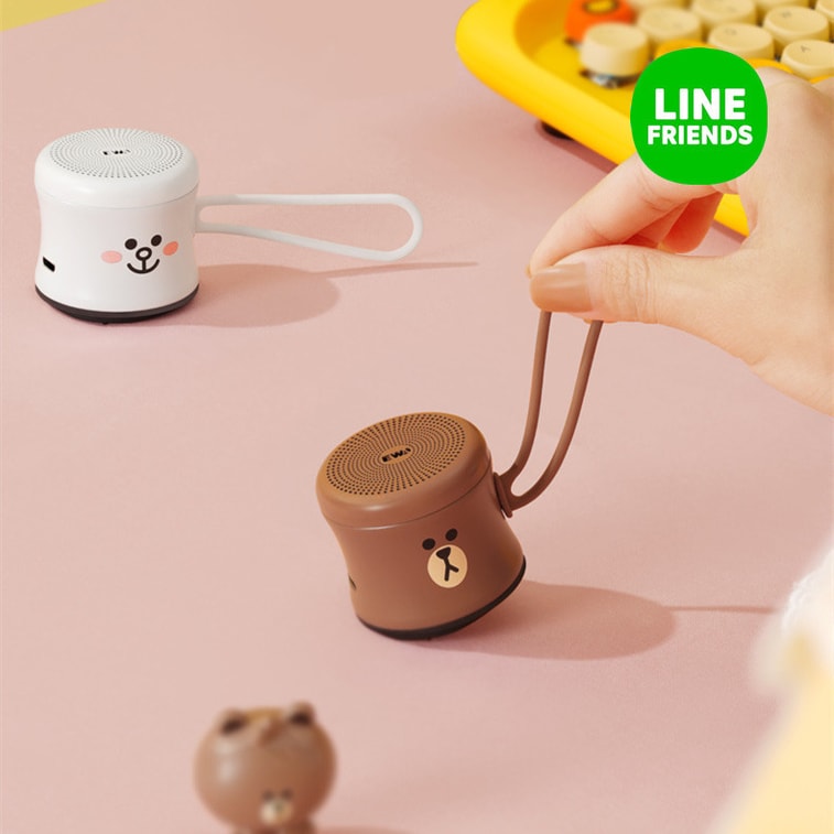 【中国直送】日本版LINE FRIENDS Bluetoothスピーカー、高品質ワイヤレスサブウーファー、防水仕様、コニーバニーデザイン 3
