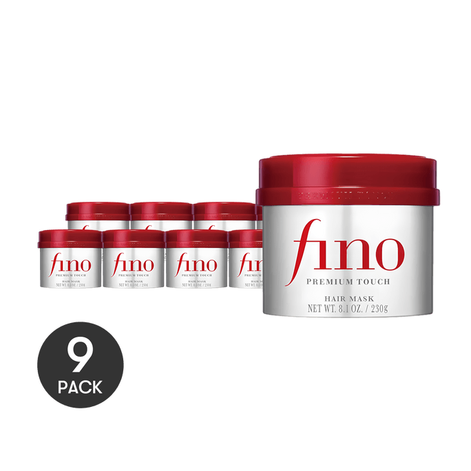 FINO Premium Touch Hair Mask, 8.11 oz*9, Packing May Vary【Value Pack】