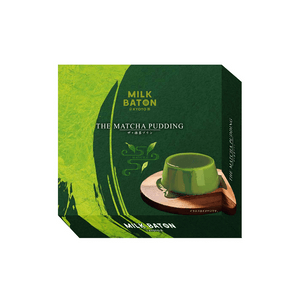 【日本直邮】 日本 MILK BATON 抹茶布丁 4枚
