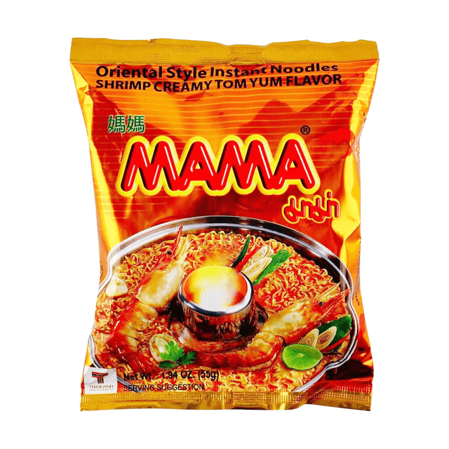 Mama Instant Noodles, Shrimp Tom Yum Flavor - 2.47 oz