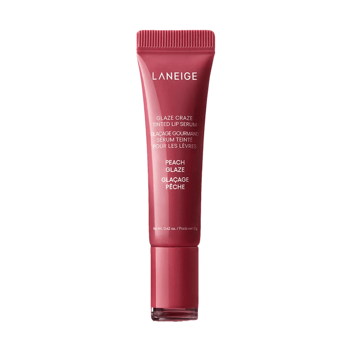 Glaze Craze Tinted Lip Serum, 0.42 oz. #03 Peach Glaze【Warm Best】