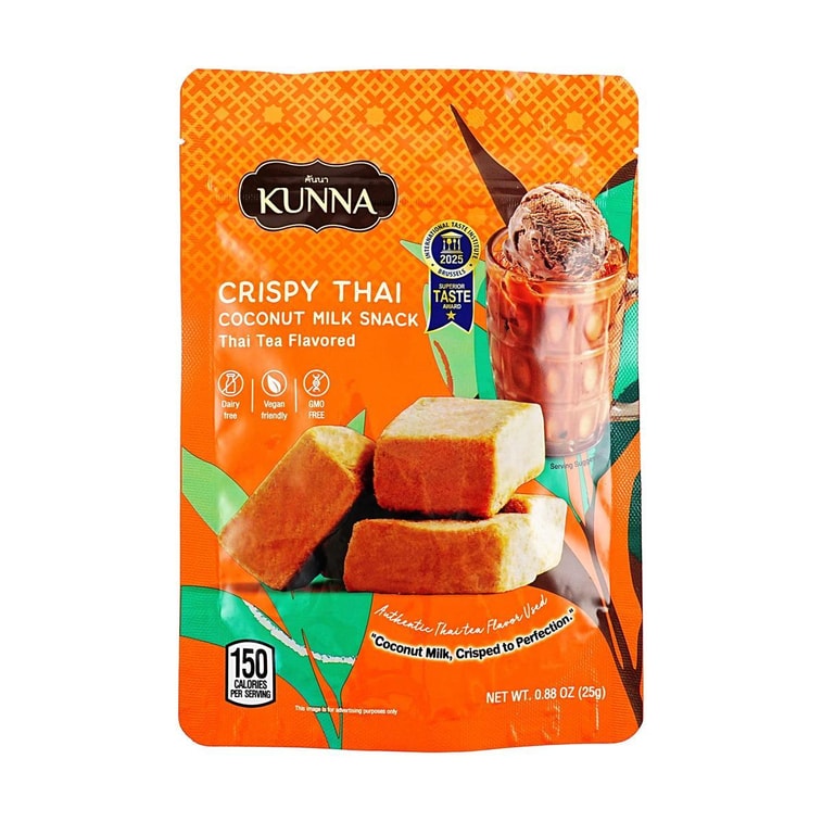 Crispy Coconut Snack Thai Tea Flavor, 0.88 oz [Trending on TikTok] 4
