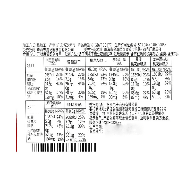 Xi'an Museum Collaboration  All Things Splendor Pastry Gift Box 39.5 oz【Red Bean Egg Yolk,Grape】 9