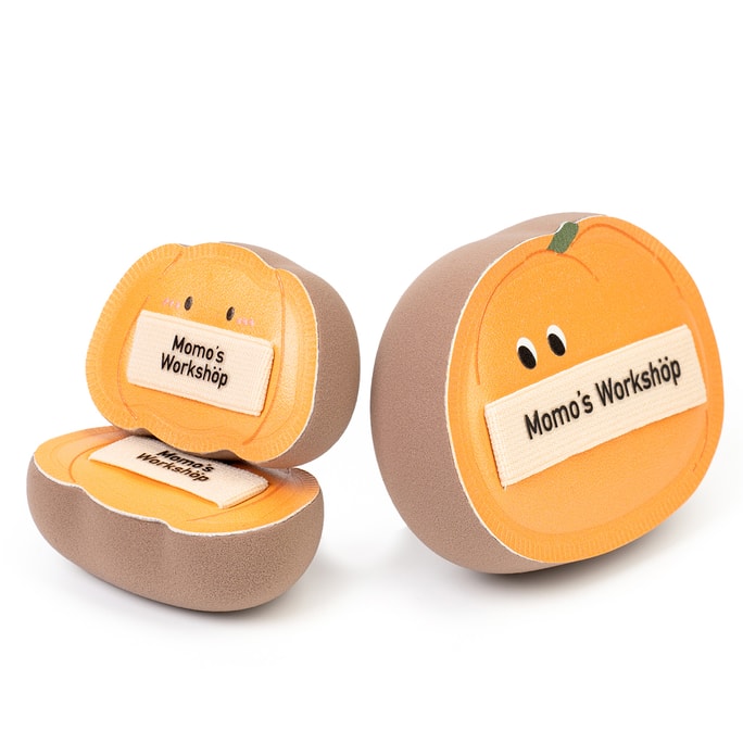Pumpkin Marshmallow Puff Set  Hard  High-density Rubycell  Hydrating Finish  For Dry Skin 3pcs Halloween Gifts