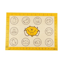 树可 可小熊硅胶烤垫 耐高温 居家玻璃纤维垫子 中号33×24cm