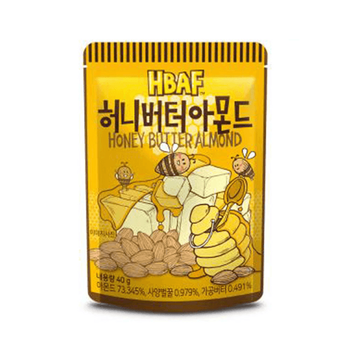 [한국 직수입] HBAF 허니크림 아몬드 40g