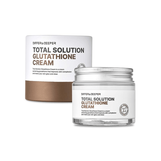 total glutathione Differ and Deeper Total solution Glutathione Cream 70g Sensitive Skin