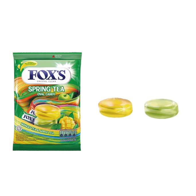 Crystal Candy: Four Seasons Tea Flavor Mango and Apple Mixed Flavor Fruit Candy Hard Candy 125g