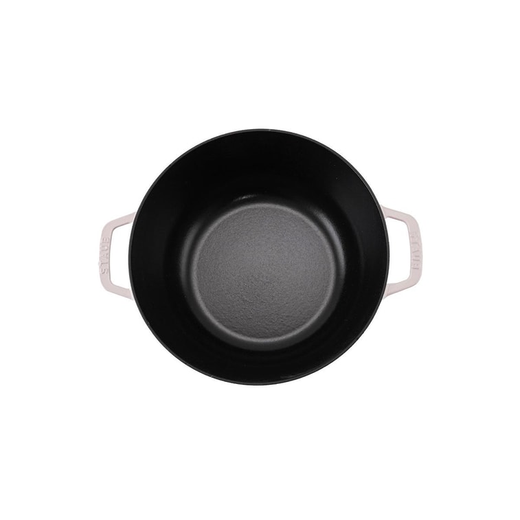 法国STAUB珐宝 铸铁锅 海鲜锅焖锅汤锅 多功能珐琅锅 4.73L 牡丹粉 12