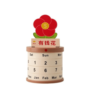 Rich Flower Small Ornament For Emotional Healing Perpetual Calendar 1 Piece