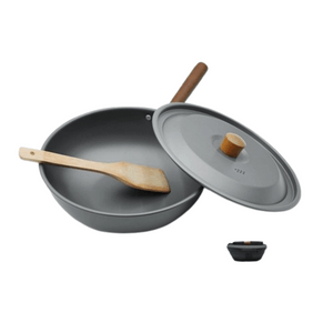 [中国から直送] Locke アウトドア 中華鍋 ポータブル キャンプ 折りたたみ調理器具 ピクニック 炒め物 調理 オールインワン キャンプ用調理器具 27CM (1個)