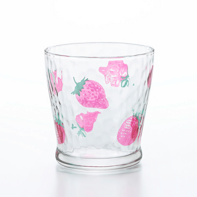 ISHIZUKA GLASS 石塚硝子||ADERIA 水果糖可爱日系水杯||草莓图案 1个