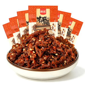 皓浩 牛仔骨素肉辣条 零食 麻辣辣条 16g*6包【96g】 儿时怀旧零食 香辣味 小吃 休闲食品