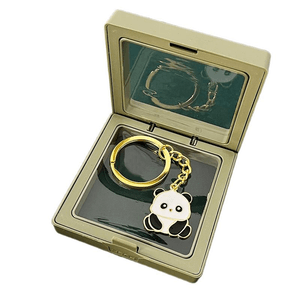 Chinese Style Cute Panda Keychain Small Gift Sitting Panda 2.6*2.6cm