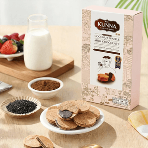 泰国KUNNA康纳  椰子华夫饼 牛奶巧克力味 90g【无麸质】【国际美味奖章认证】