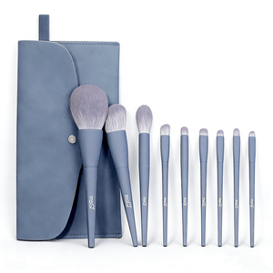 9-Piece Genki Forest Makeup Brush Set Ultra-Soft Brushes for Loose Powder Blush & Eyeshadow - Full Collection