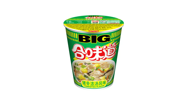 中国直送】NISSIN/日清 ミックス豚骨スープ味 BIGカップヌードル 77g
