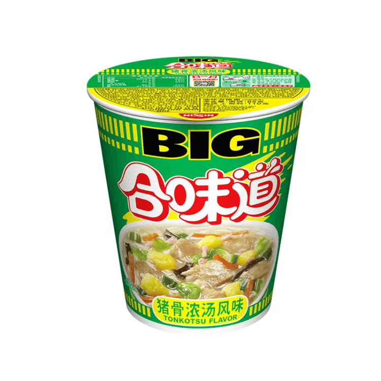 中国直送】NISSIN/日清 ミックス豚骨スープ味 BIGカップヌードル 77g