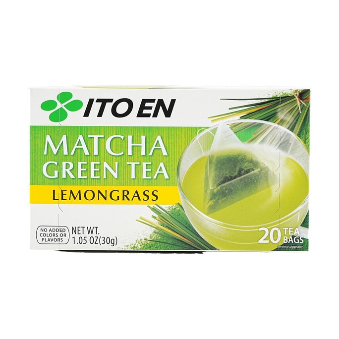 ITO EN Thé Vert Matcha Citronnelle 20 Sachets 1.05oz