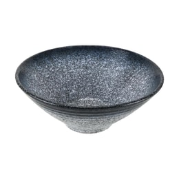 川島屋 日式拉麵碗 復古鬥笠碗高級感陶瓷大碗 湯碗泡麵碗麵條碗 寶石藍 23cm
