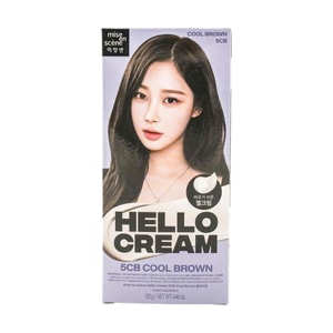 Hello Cream Hair Dye  Hair Color, Easy Hair Coloring 2.11oz. #5CB COOL BROWN【Aespa, Giselle】